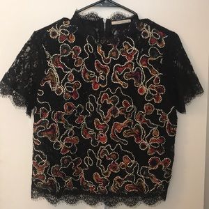Lace Shirt with Detail